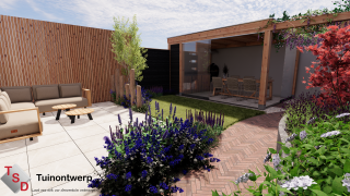 3D Tuinontwerp 100-200 m2 3D Basic 5